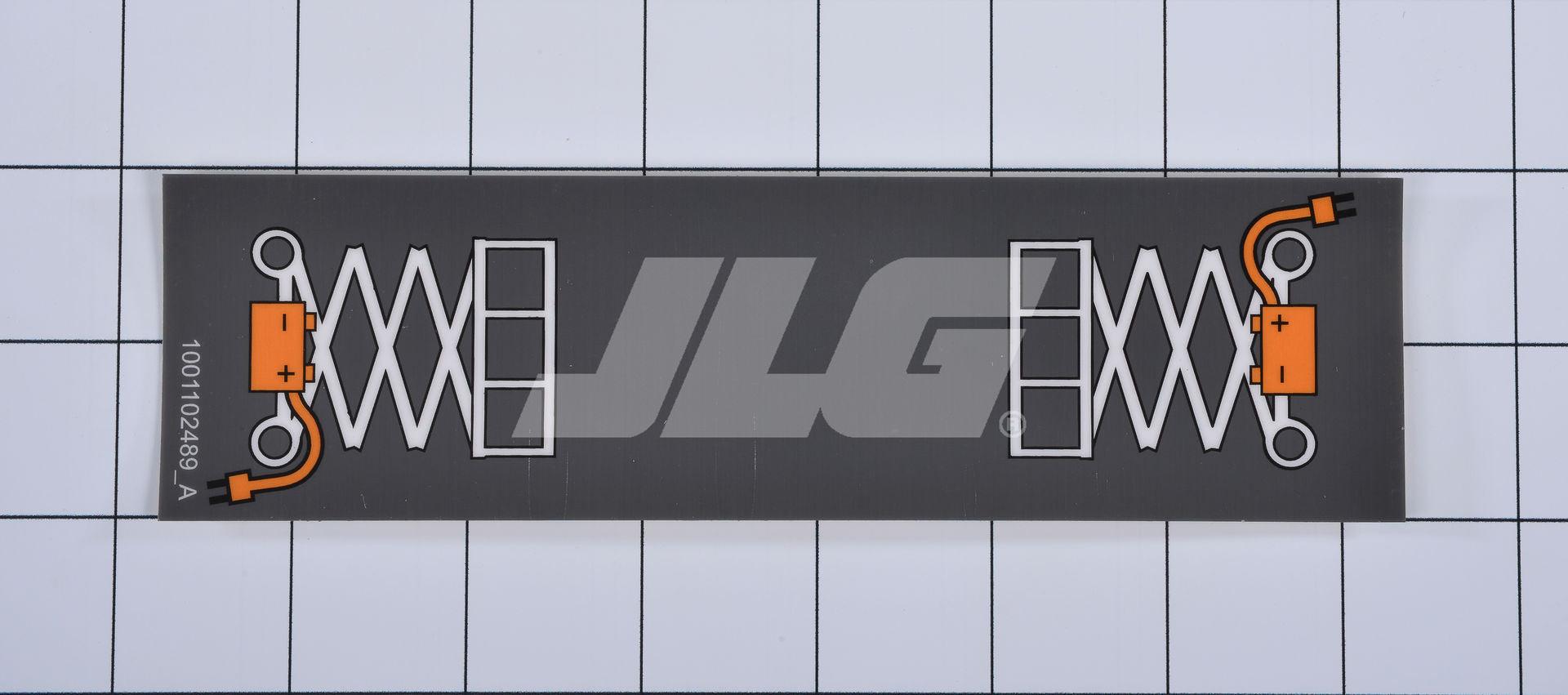 1001102489 Charger Label Decal | JLG