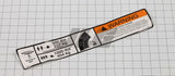 1001121800 Decal, Warning Dual Cap. Dom. | JLG