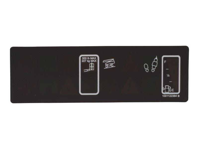1001122384 Light Panel Platform Decal | JLG