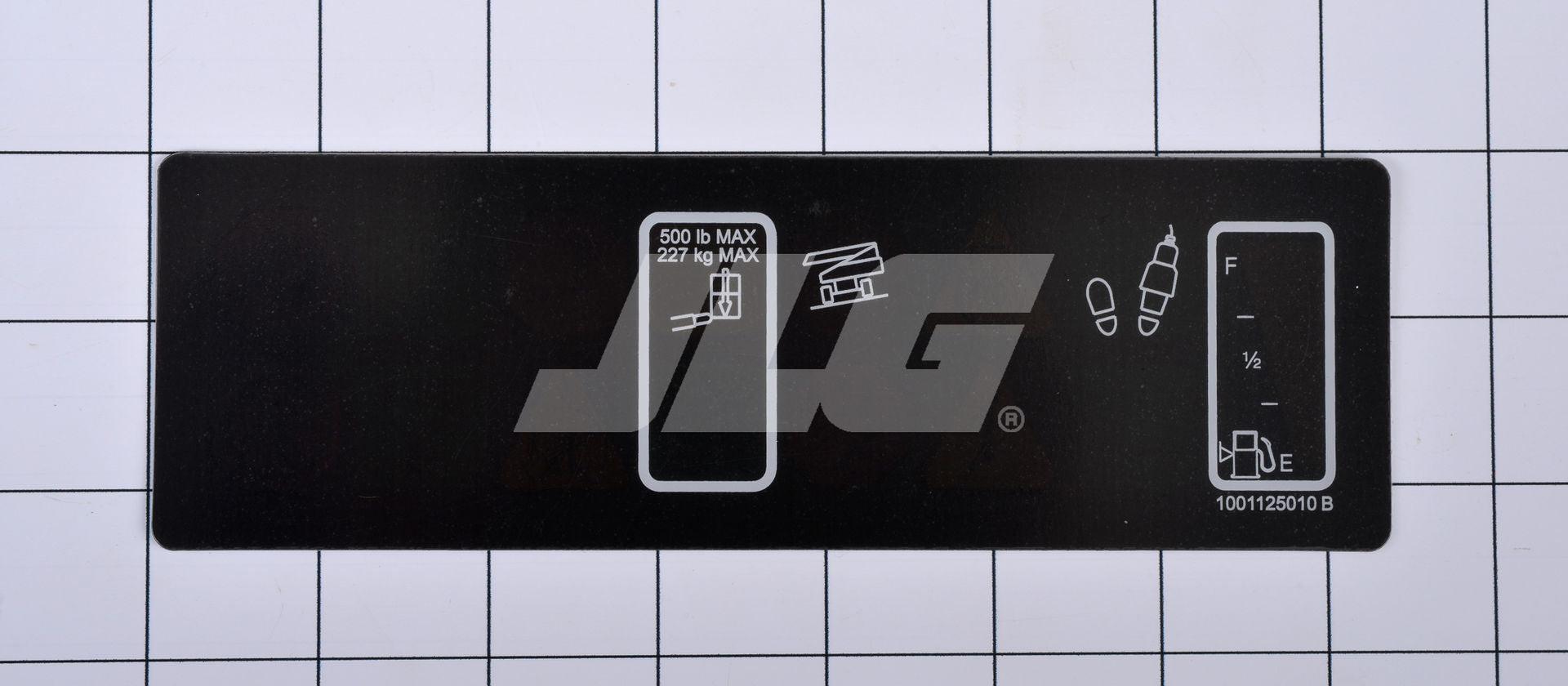 1001125010 Platform Display Decal | JLG