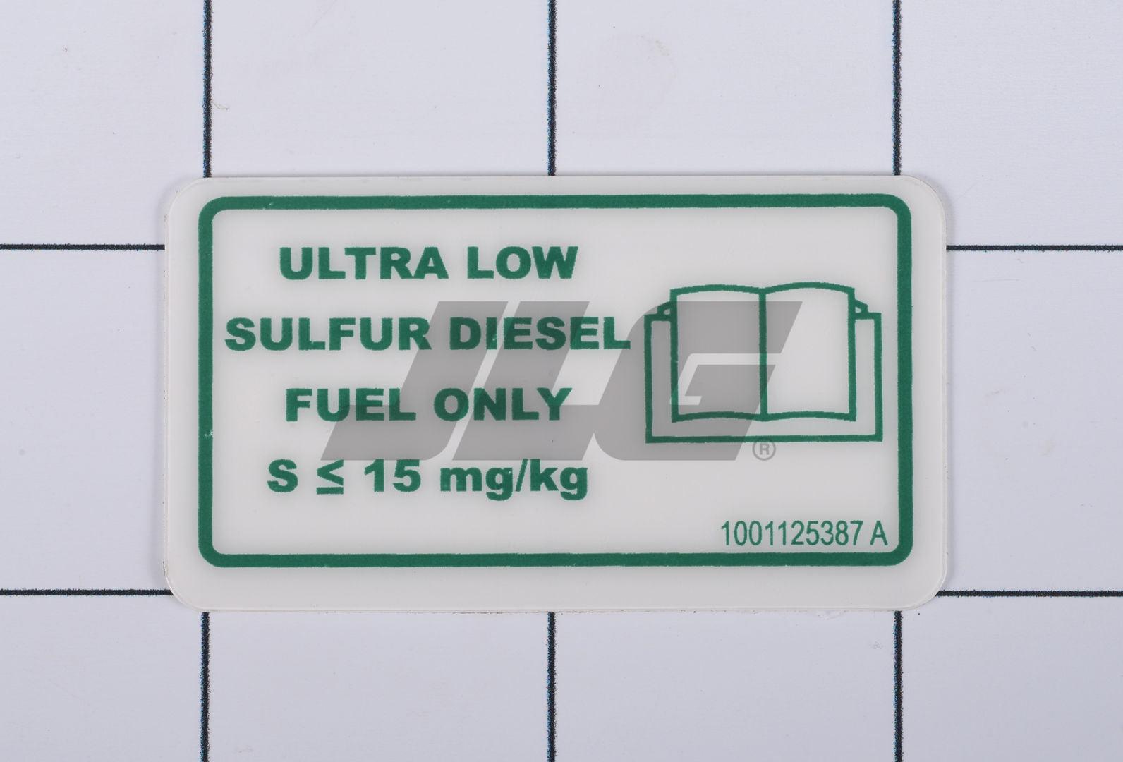 1001125387 Ultra Low Sulfur Diesel Decal | JLG