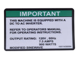 1001143009 Decal, Inverter | JLG