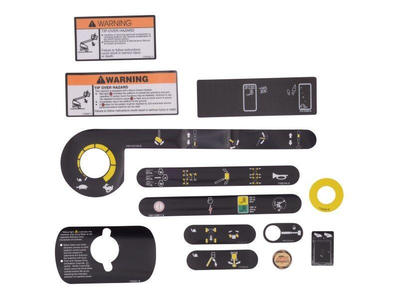 1001143930 Pltf Box Decal Kit (Service) | JLG