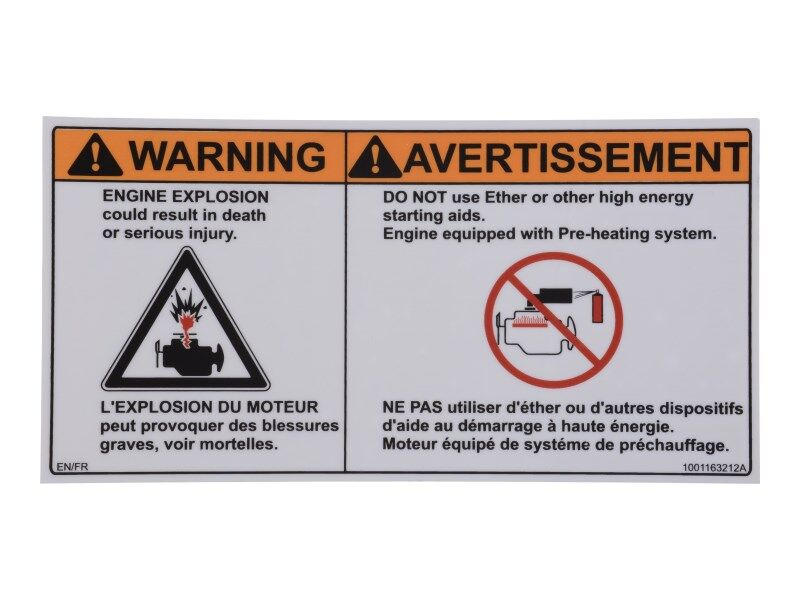 1001163212 Warning No Either (Can) Decal | JLG