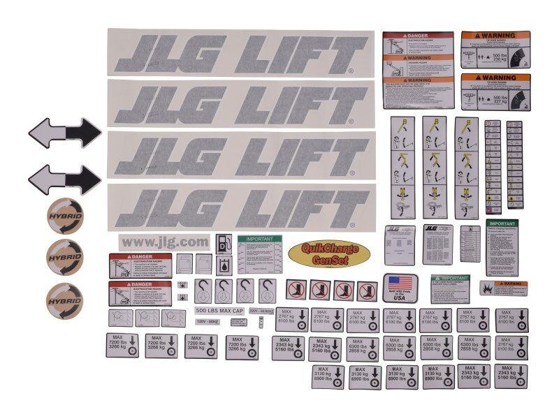 1001198647 (Service) E/M400/450 Decal Kit | JLG