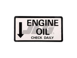10121317 Decal, Engine Oil (Supersedes 21317A) | JLG