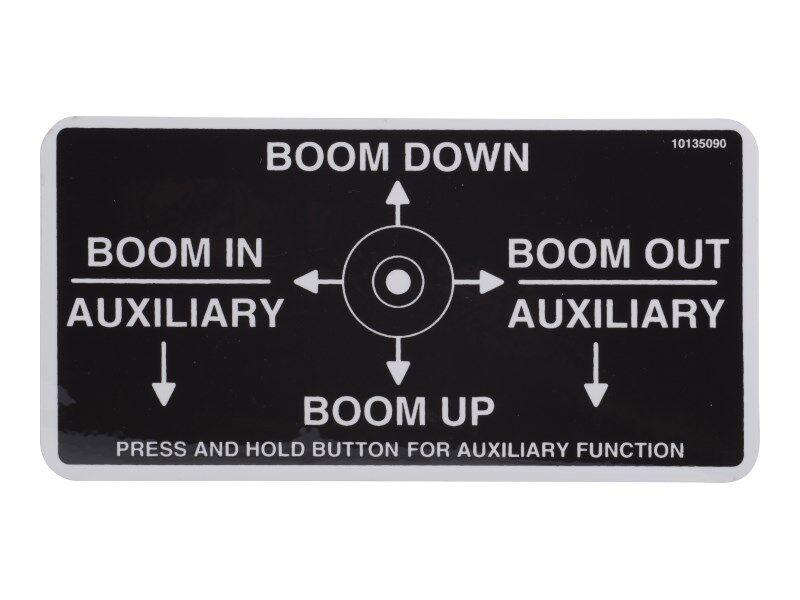 10135090 Boom Control (Supersedes 35090A) Decal | JLG