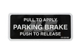 10135193 Decal, Parking Brake (Supersedes 35193A) | JLG