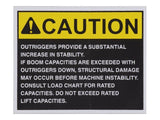 10139033 Decal, Outrigger Caution (Supersedes 39033A) | JLG