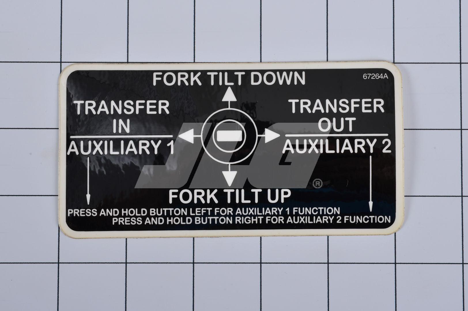 10167264 Transfer/Carriage Tilt (Lull #67264A) Decal | JLG