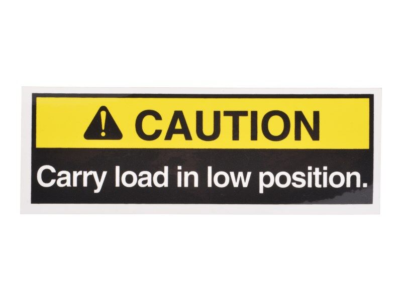 10167809 Carry Load Low Caution Decal | JLG