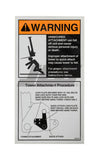 10268500 Decal, Tower/Quick Attach Warn | JLG