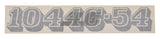 10338841 Decal, Model Number, 1044C-54 (Supersedes 38841C) | JLG