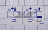 108674 PlatforMM Capacity Label | Skyjack