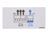 138083 Decal, Plat Capacity | Skyjack