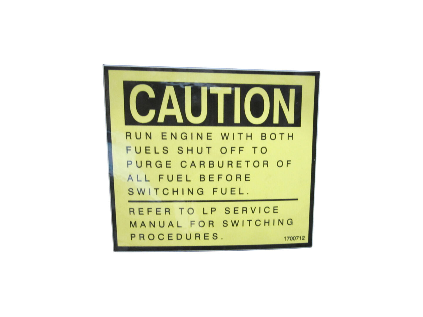 1700712 Caution (Lpg) Decal | JLG