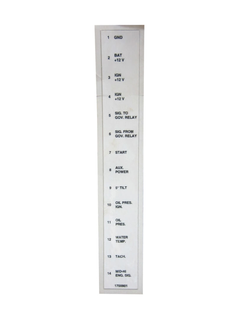 1700901 Term. Strip-Ford Engine Decal | JLG