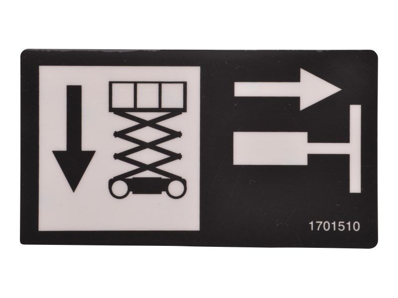 1701510 Manual Descent (Euro) Decal | JLG