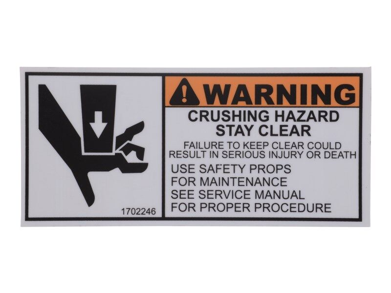 1702246 (Crush Hazard) Decal | JLG
