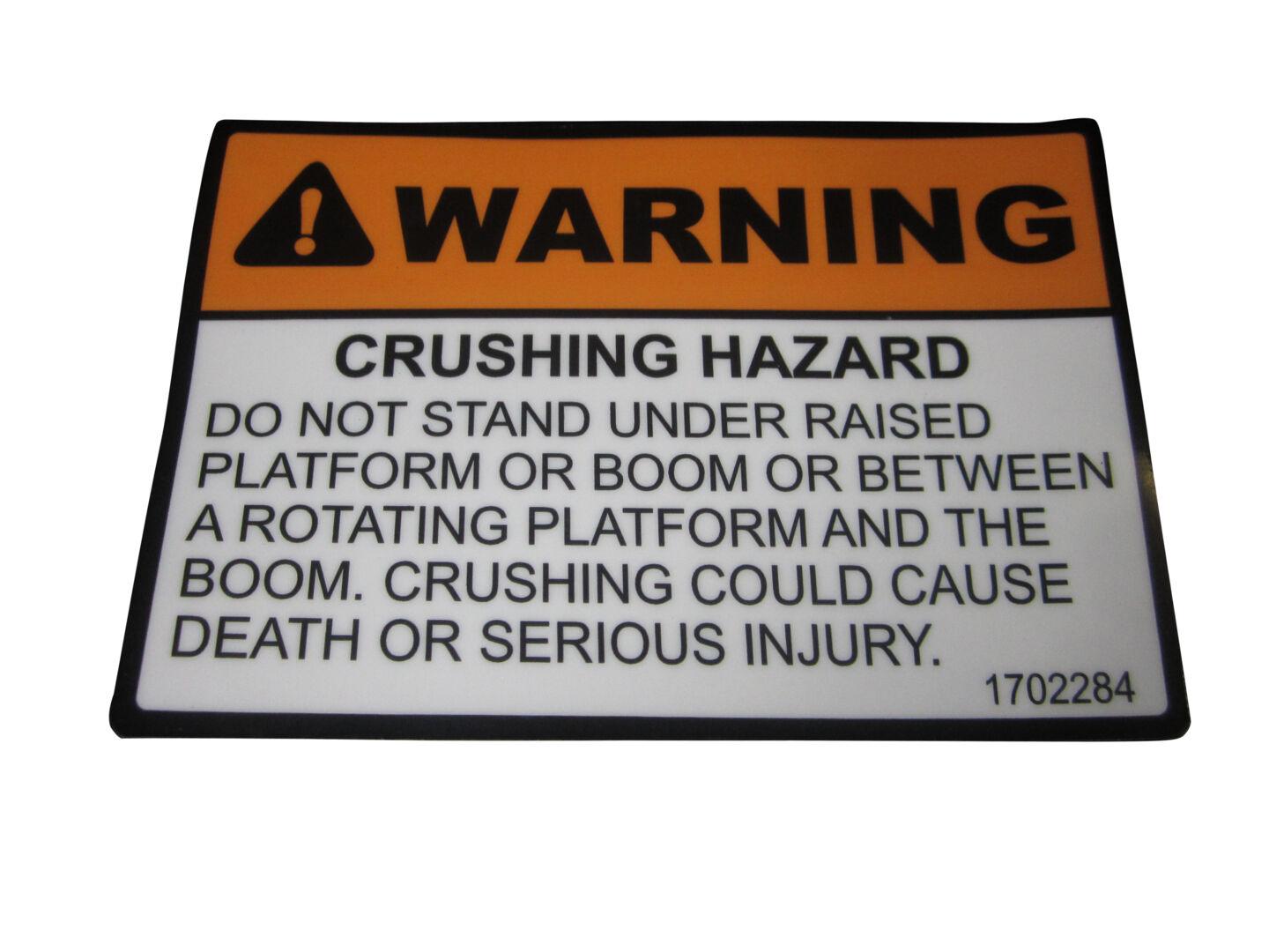 1702284 (Crush Hazard) Decal | JLG