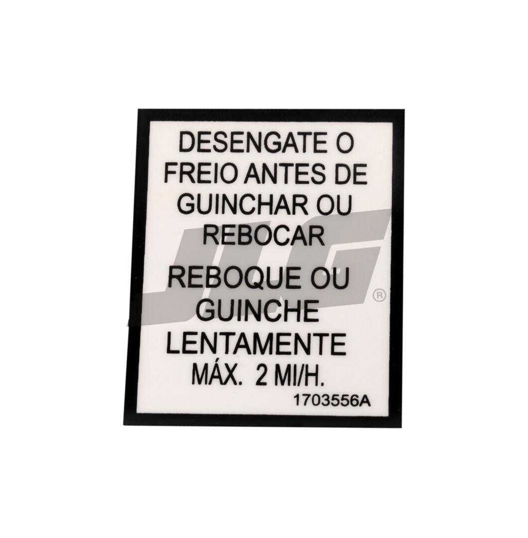 1703556 Winching/Towing Decal | JLG