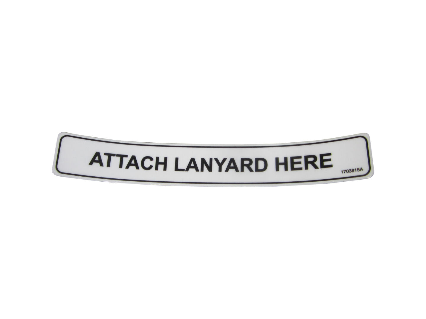 1703815 Attach Lanyard Here Decal | JLG