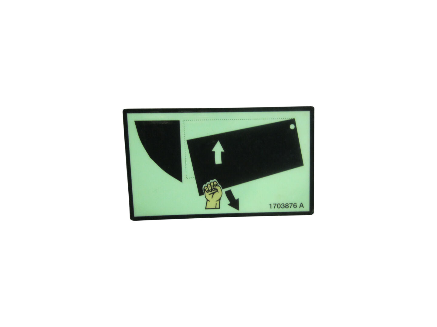 1703876 Engine Tray Swing Decal | JLG