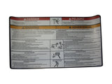 1703923 Decal, Warning Plt (Dom2) | JLG