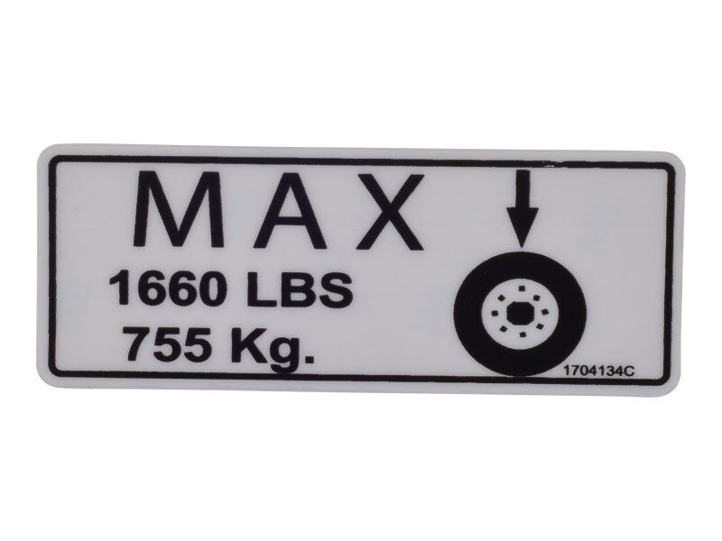 1704134 Tire Max Decal | JLG