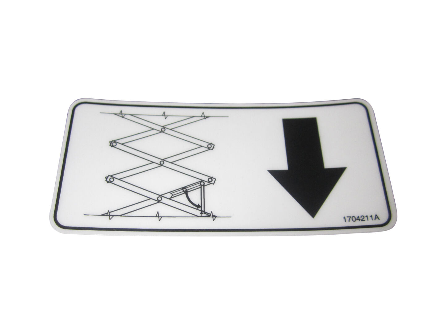 1704211 Wide Safety Prop Decal | JLG