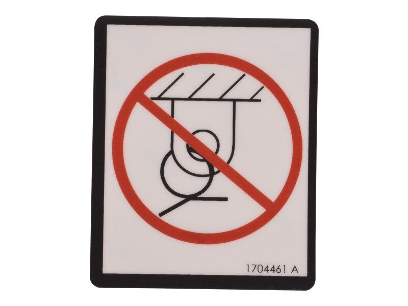 1704461 No Tie Down Decal | JLG