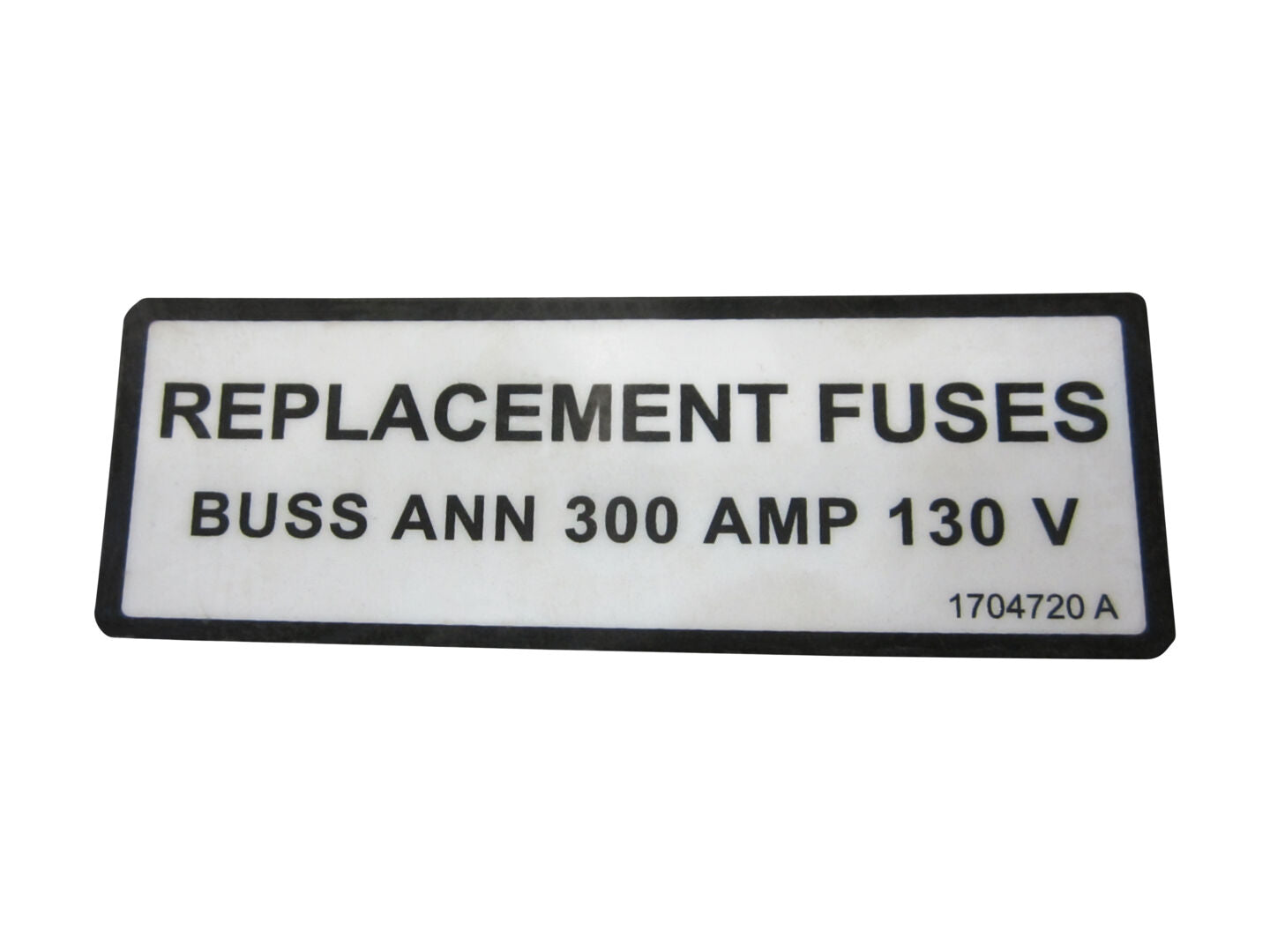1704720 Replacement Fuses Decal | JLG