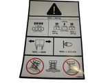 1705037 Decal, Cap (565Kg) (Dual Ext) | JLG