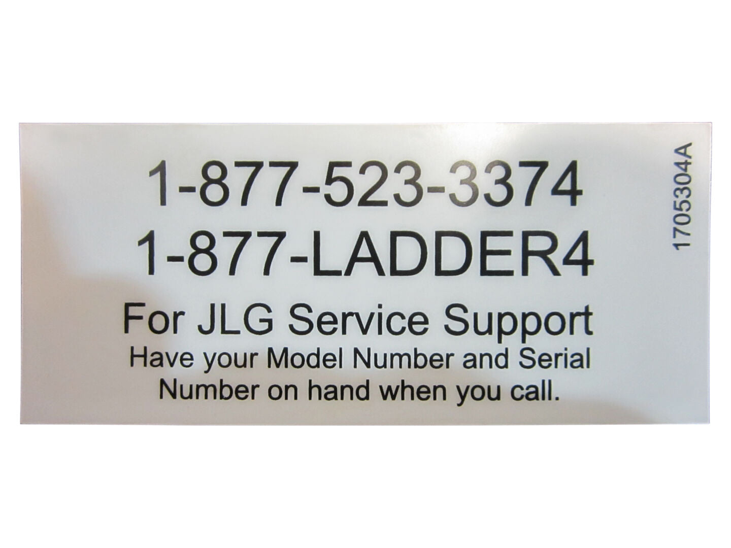 1705304 Alternate Service Decal | JLG