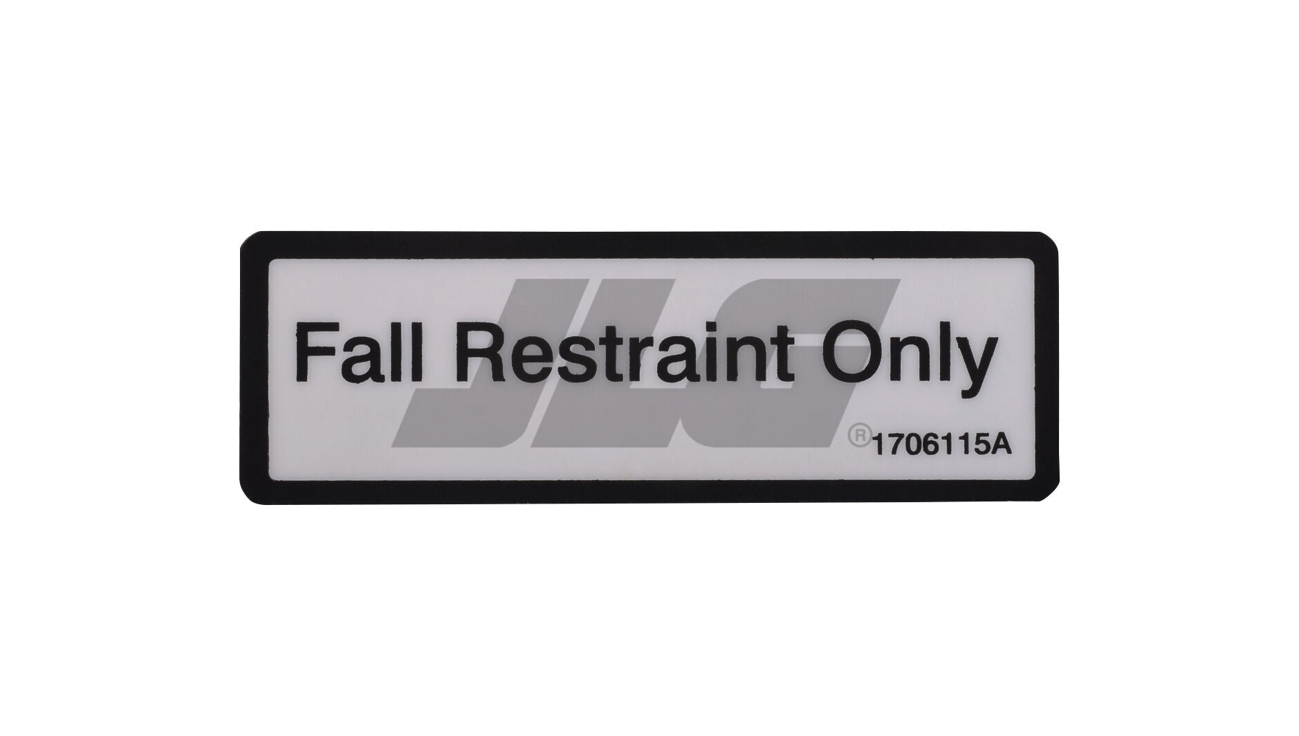 1706115 Fall Restraint Only Decal | JLG