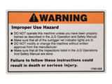 1706135 Decal, Warning Inspection | JLG