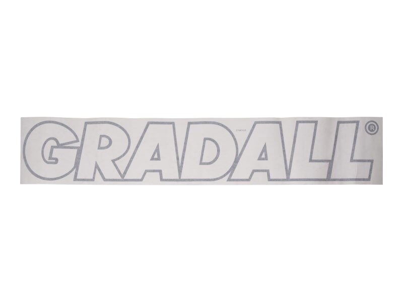 1706184 Decal Gradall White 12