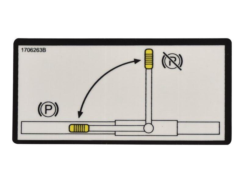 1706263 Brake Set Decal | JLG
