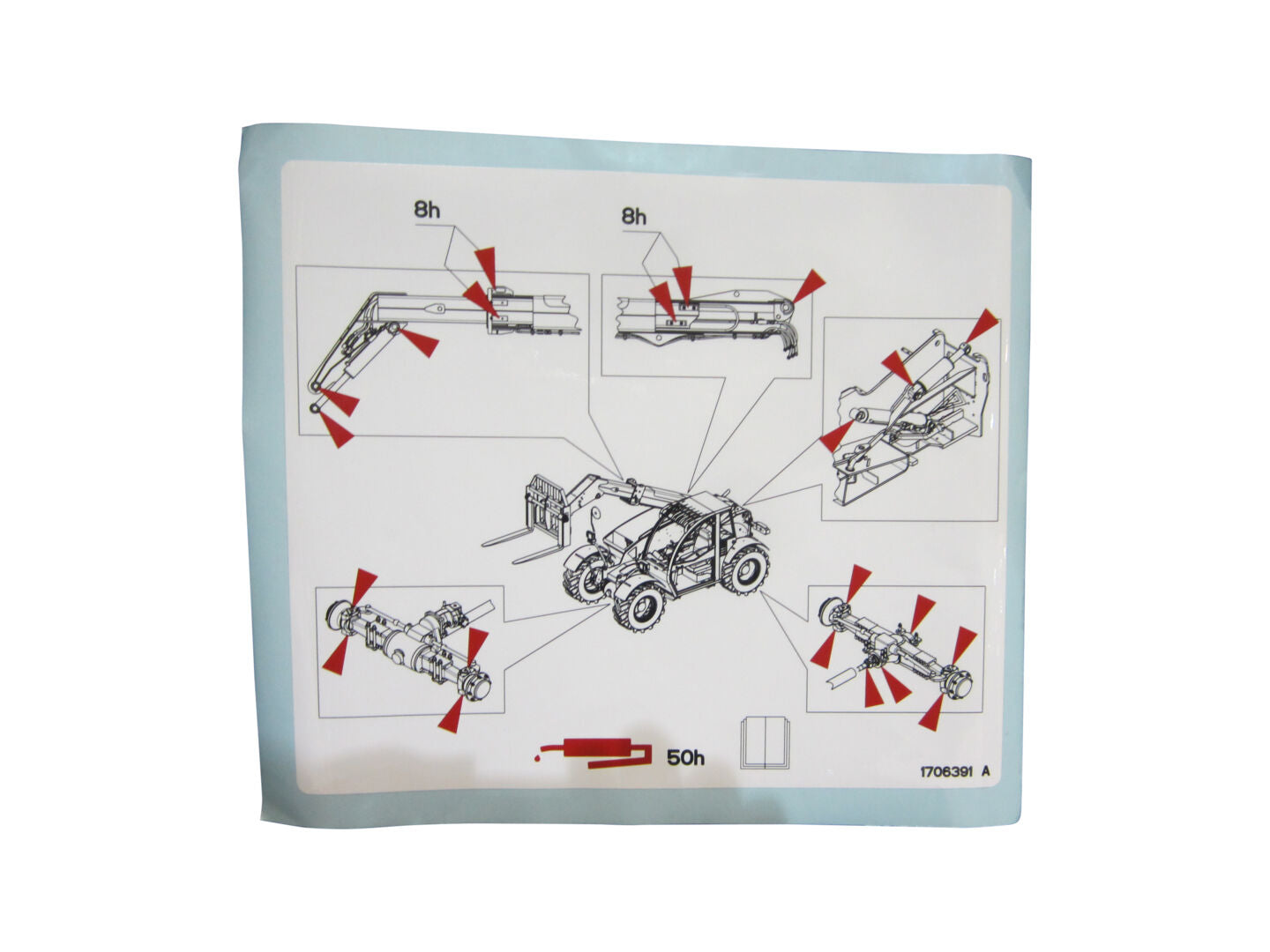 1706391 Service Lube Decal | JLG