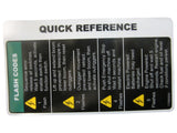 1706926 Decal, User Flash Codes | JLG