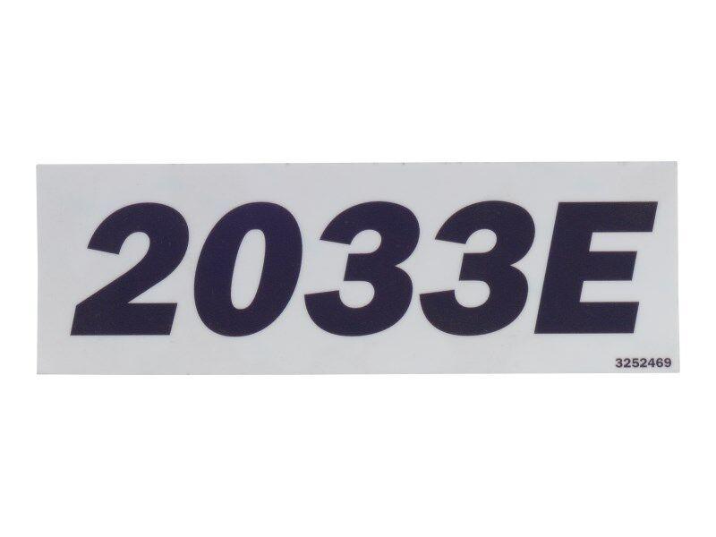 3252469 (2033) Nameplate | JLG