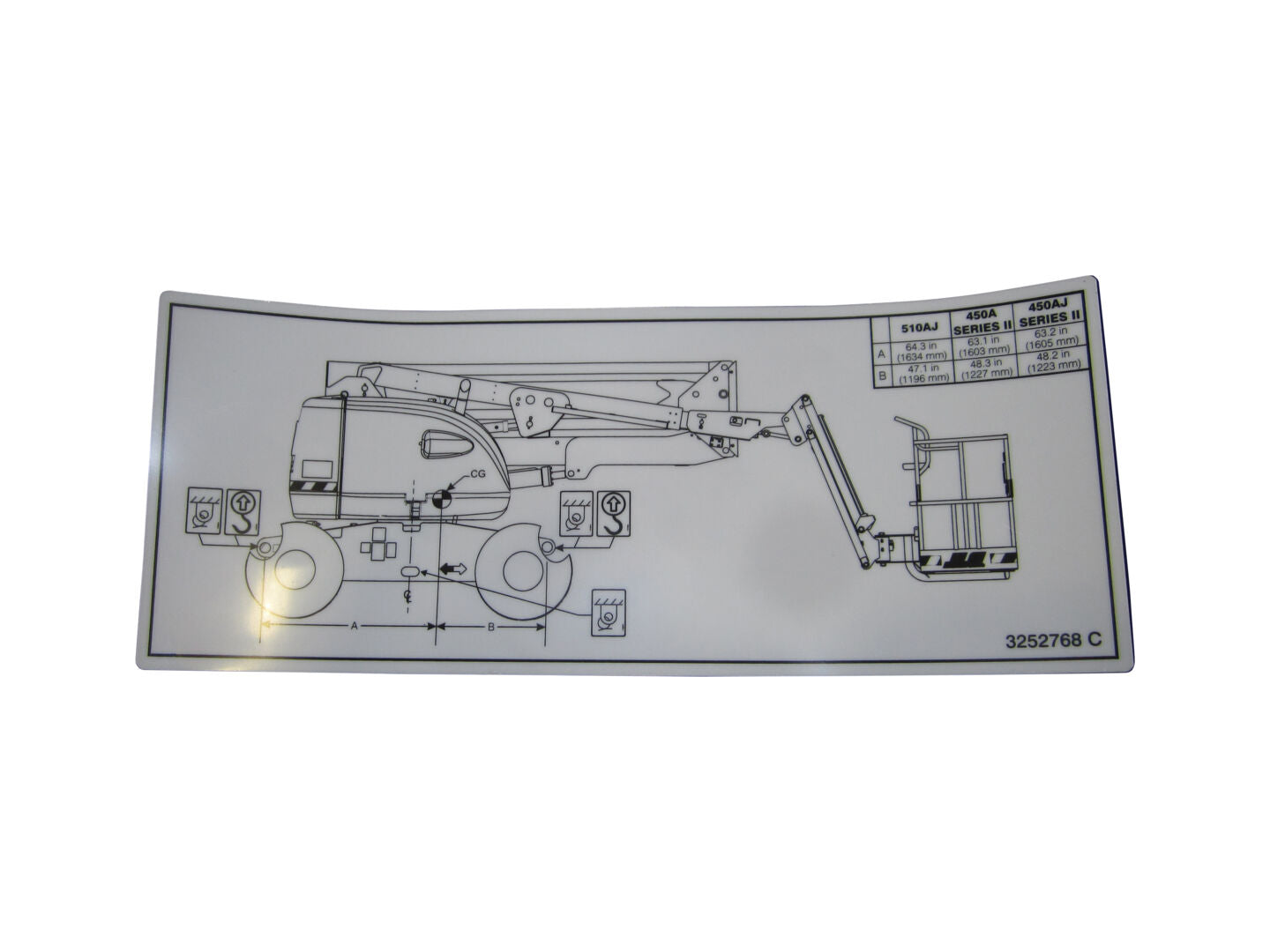 3252768 Lift Dia (Dom) Nameplate | JLG