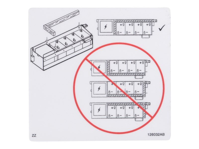 70041580 Warning Wood Spacers Decal | JLG