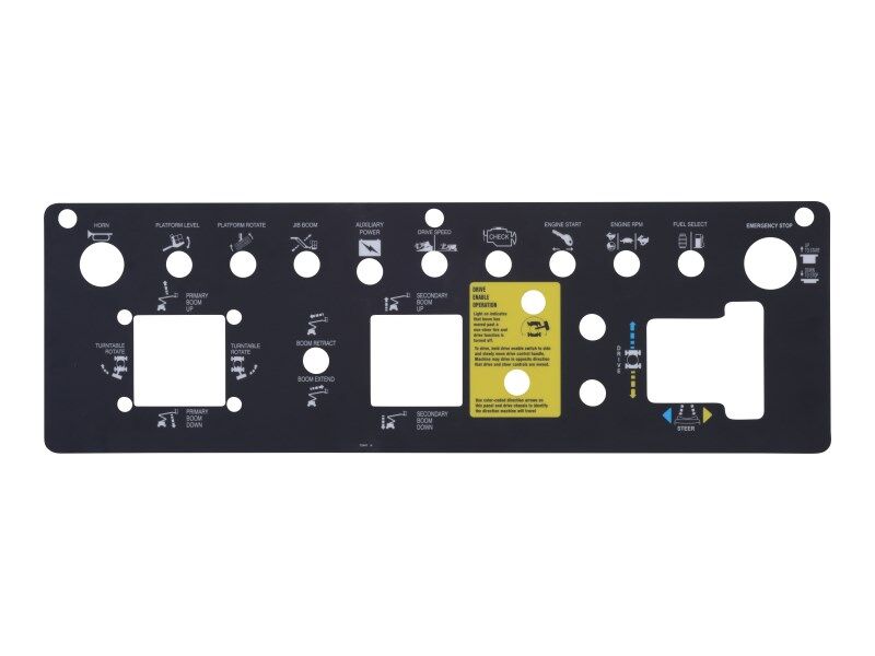 70044923 Pltfm Control Panel Decal | JLG
