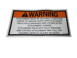 91143290 Decal - Warning | JLG