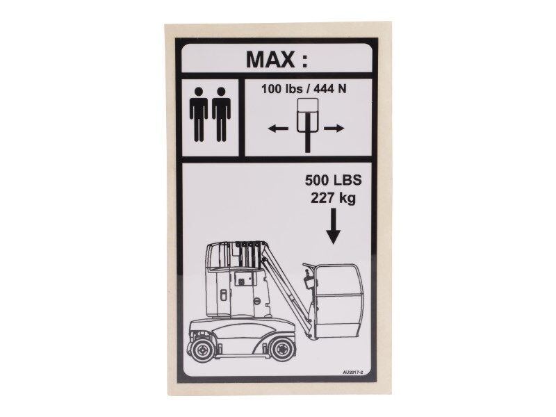 AU2017 Loads T1010 Us Decal | JLG