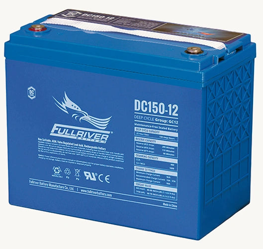 بطارية جل Fullriver DC150-12 بقوة 12 فولت بتيار عميق بتقنية AGM