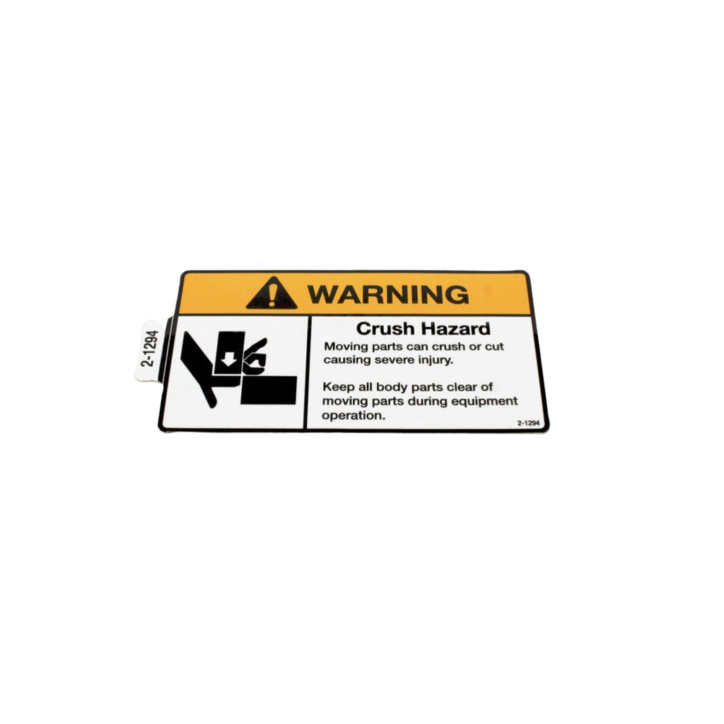 2-1294GT Decal Crush Hazard Pinch | Genuine Genie