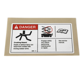 82561GT Decal Danger-Use Safety Arm | Genuine Genie
