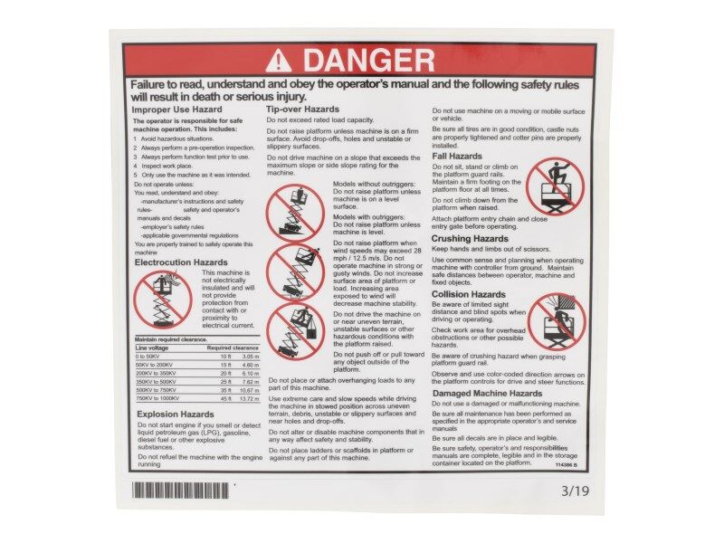 114386 General Safety Danger | Genie